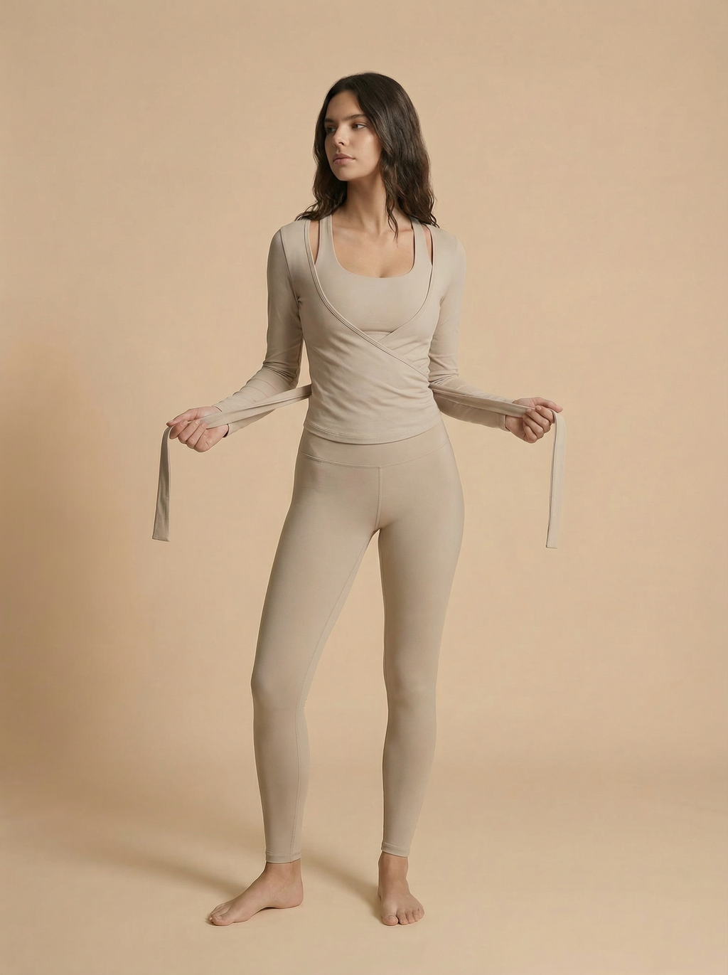 Pilates Wrap Lounge Top