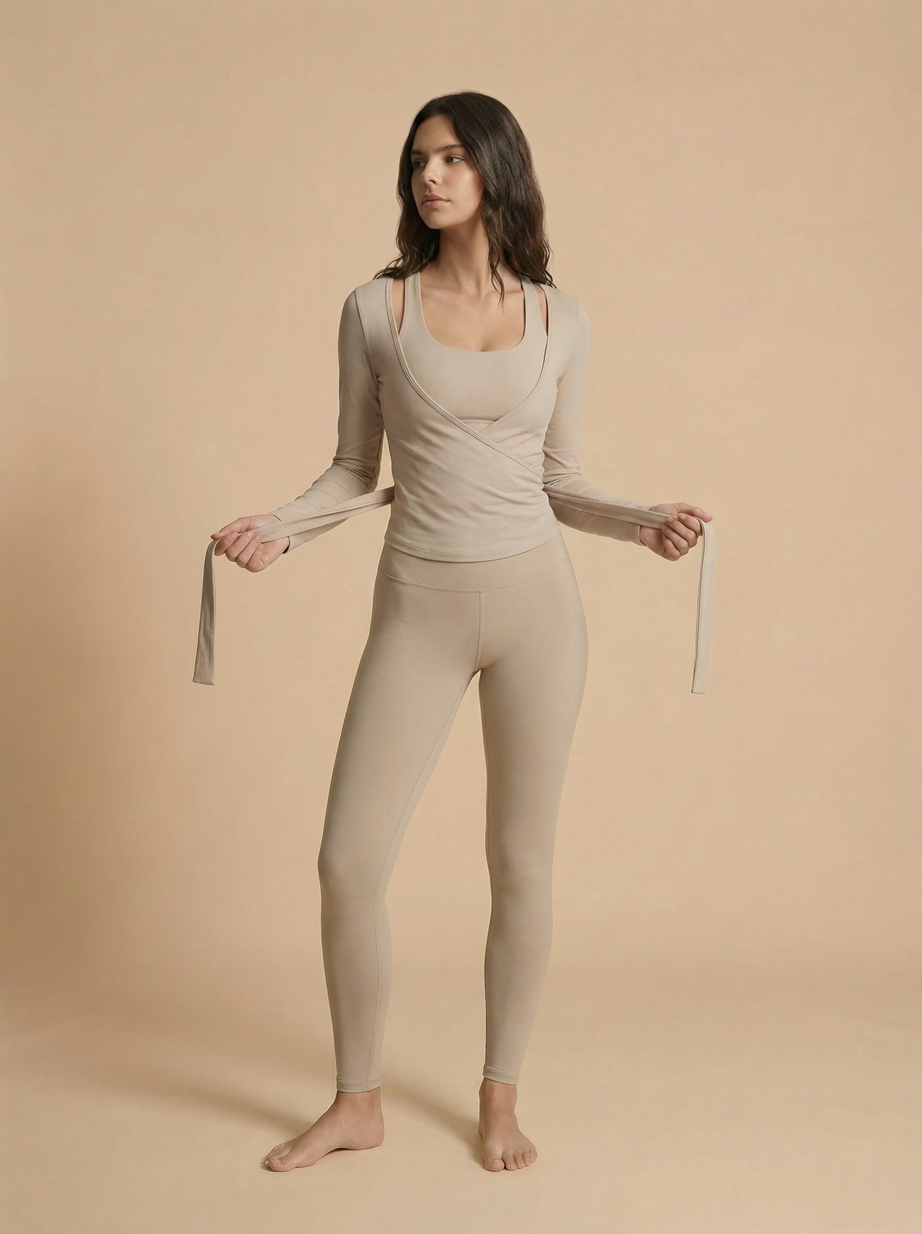 Pilates Wrap Lounge Top