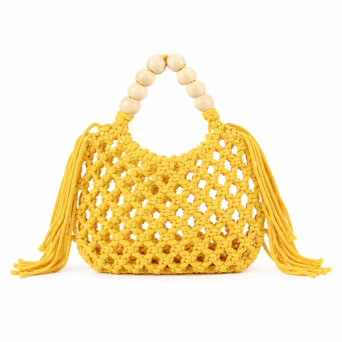Amalfi Beach Bag – Woven Summer Tote with Tassels