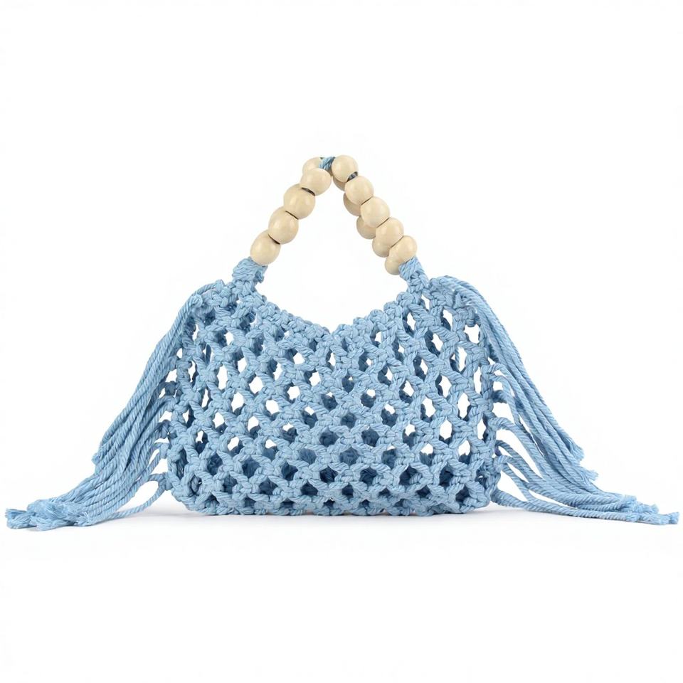 Amalfi Beach Bag woven with tassels